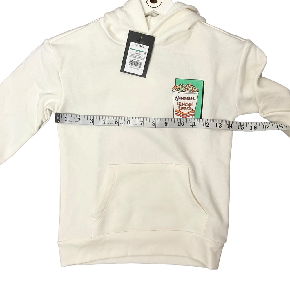 Art Class NWT XS(4/5) Boy' Maruchan Ramen Noodle Graphic Hoodie cream - Picture 9 of 16